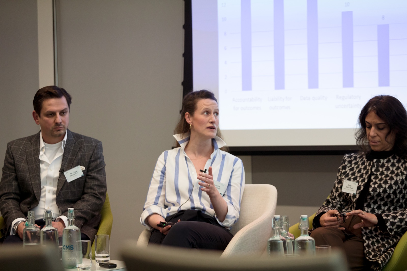 Panellists discussing AI in financial markets at the Future of Finance event